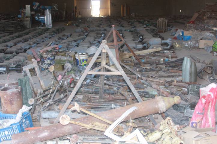 Found the largest factory to manufacture bombs and rockets in Fallujah (25)