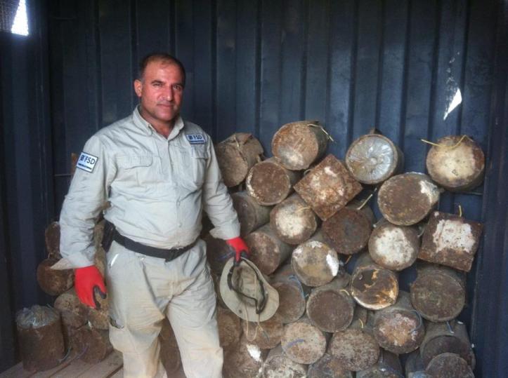 Islamic State-made IEDs collected and destroyed by Mine action group in #Iraq (2)