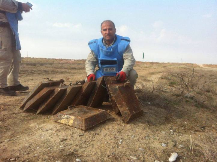 Islamic State-made IEDs collected and destroyed by Mine action group in #Iraq (3)