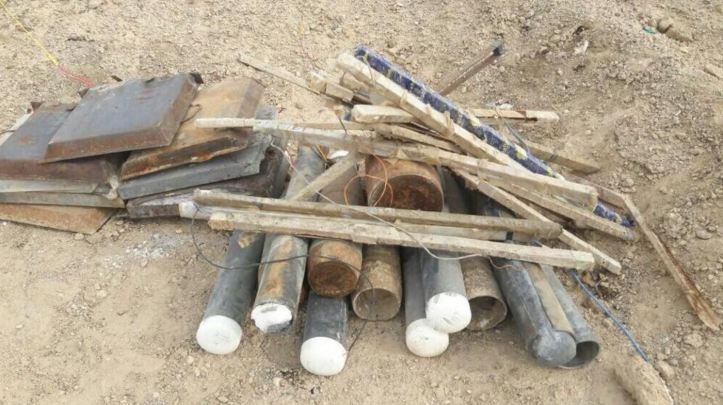Explosives seized in E Anbar, Karma district dec 26 2017 (2)