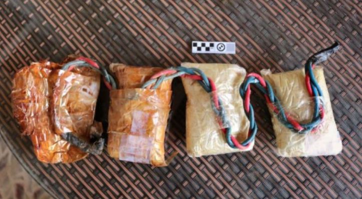 One of the suicide belts mass-produced by the Islamic State, top. For these weapons, ISIS engineers preferred to use the more powerful and reliable explosives scavenged from conventional