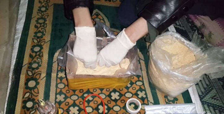 One of the workshops in the province of #Khurasan, where improvised explosive devices are manufactured (4)