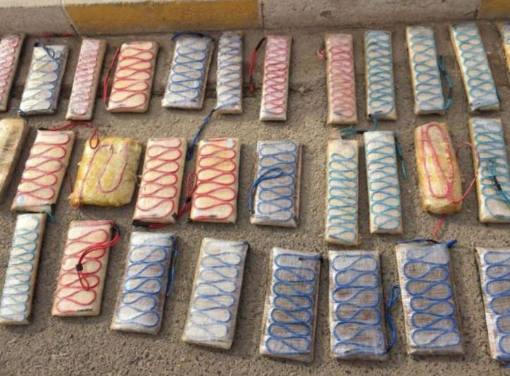 part of a large explosives cache seized by PMUs west of Tikrit 2