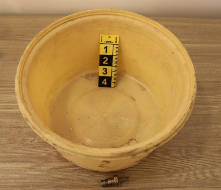 This Improvised Landmine (ILM) is fabricated by ISIS on a large scale. This appears to be the 4th generation of ILM IED used in defensive minefields around fighting positions close to ci