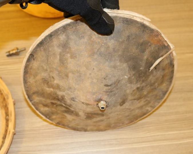 This Improvised Landmine (ILM) is fabricated by ISIS on a large scale. This appears to be the 4th generation of ILM IED used in defensive minefields around fighting positions close to ci