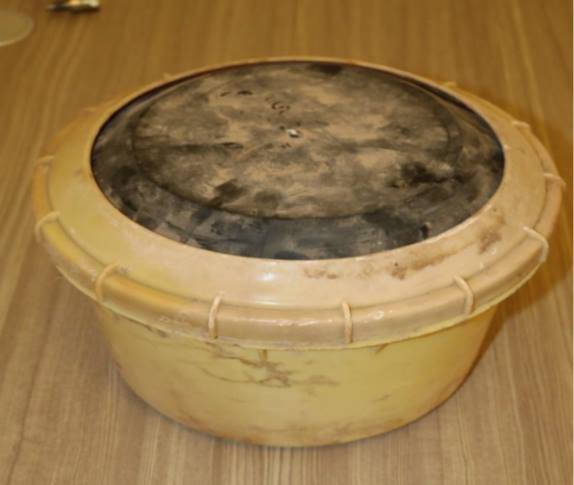 This Improvised Landmine (ILM) is fabricated by ISIS on a large scale. This appears to be the 4th generation of ILM IED used in defensive minefields around fighting positions close to ci