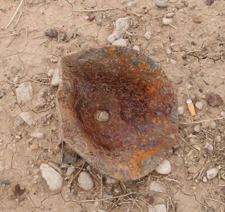 This Improvised Landmine (ILM) is fabricated by ISIS on a large scale. This appears to be the 4th generation of ILM IED used in defensive minefields around fighting positions close to ci