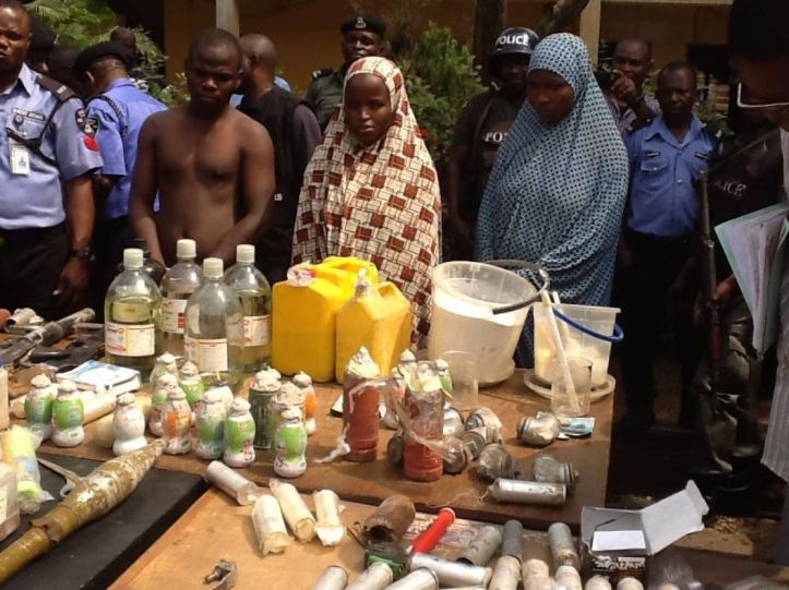 Edo Police uncover bomb factory, parade suspects, recover IEDs (2)