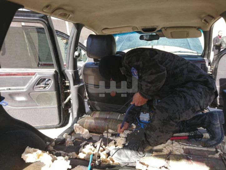 #Libya- photos via @libyaalahrartv & @NabaaTVChannel of a massive #ISIS SVBIED that was meant to target a checkpoint in Abugrein, located between Sirte and Misrata (1)