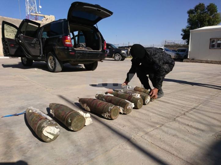 #Libya- photos via @libyaalahrartv & @NabaaTVChannel of a massive #ISIS SVBIED that was meant to target a checkpoint in Abugrein, located between Sirte and Misrata (2)