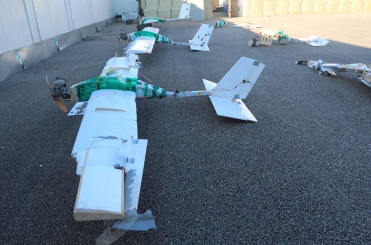New pic from Russian MoD of remains of that insurgent #drone 'swarm' that attacked airbase in Syria.