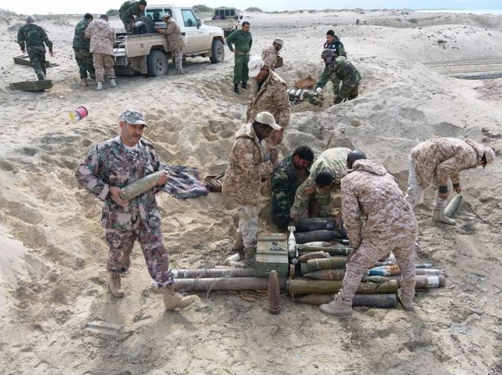 31-Jan-18 Controlled destruction of 3 tons of explosive material out in the desert near #Benghazi by The Mine Action &amp; Mine Remnants Ops Team and 120 Spec Ops (4)