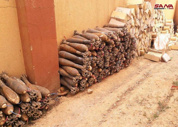 Syrian IEDs captured al-rhdslfsldlsf