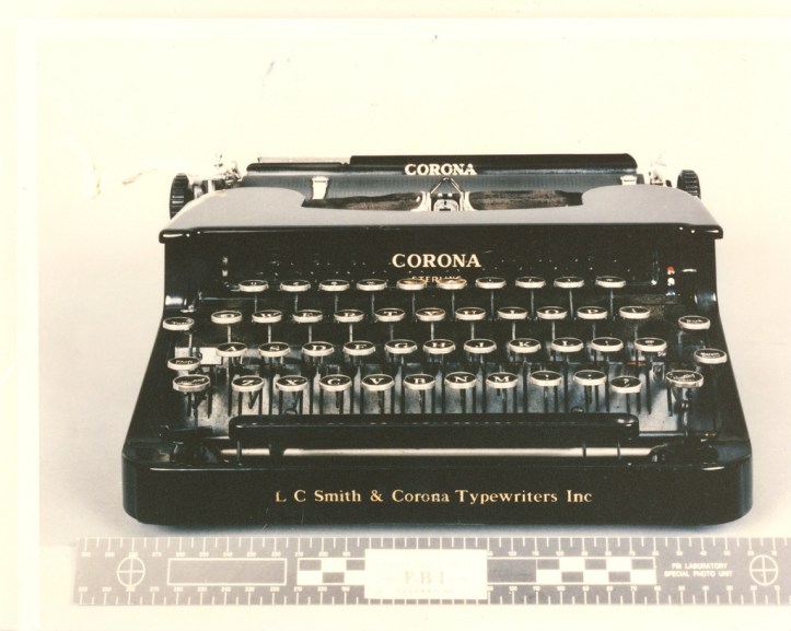 unabomb Kaczynski_Typewriter