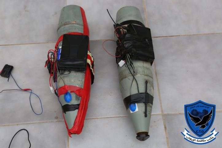 Tripoli_s Abu Salim militia today posted photos of 2 IEDs which it said were found near the HQ of #GNA's ministry of justice (1)
